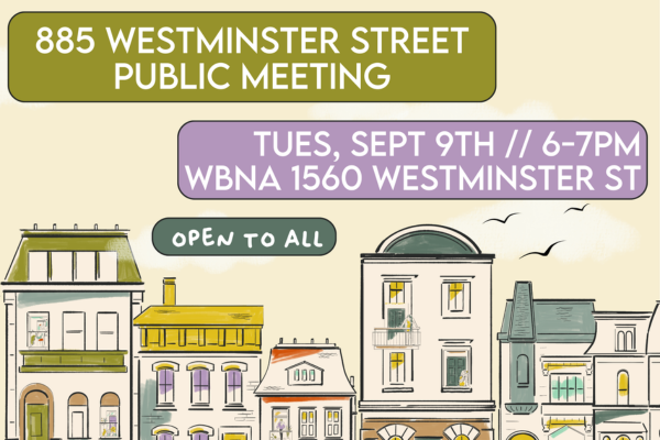 885 Westminster Street Public Meeting